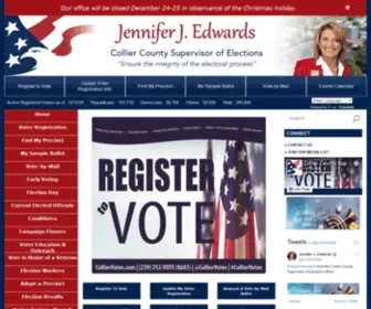 Colliervotes.com(Melissa Blazier Collier County Supervisor of Elections) Screenshot