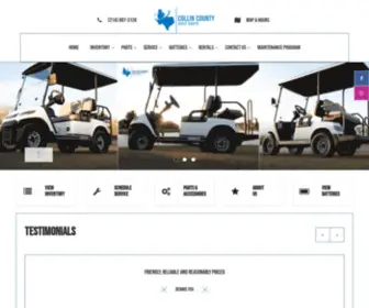 Collincountygolfcarts.com(Collin County Golf Carts) Screenshot