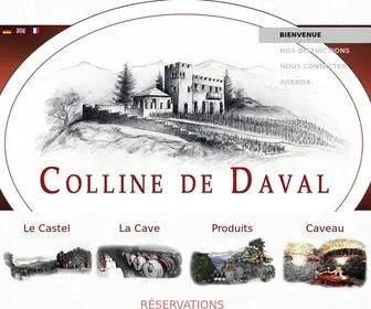 Collinededaval.ch(Domaine de Daval) Screenshot