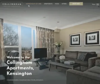 Collinghamapartments.co.uk(Collingham Serviced Apartments London) Screenshot