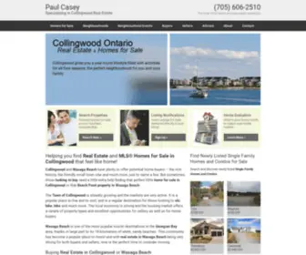 Collingwood-Homes.com(Local Real Estate Agent in Collingwood) Screenshot