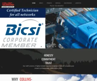 Collins-Hammond.com(Collins-Hammond Electrical Contractors) Screenshot