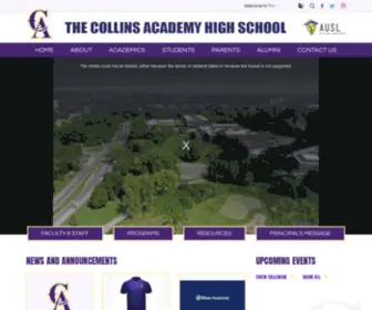 Collinsacademy.org(The Collins Academy High School) Screenshot