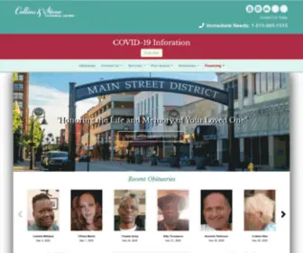 Collinsandstonefh.com(Collins & Stone Funeral Home) Screenshot