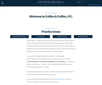 Collinsattorneys.com(Collins & Collins) Screenshot