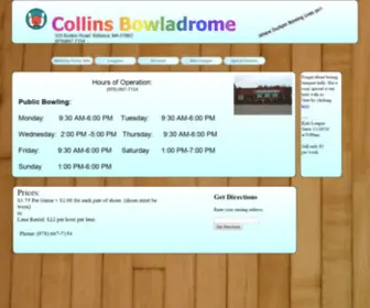 Collinsbowladrome.com(CollinsBowladrome) Screenshot