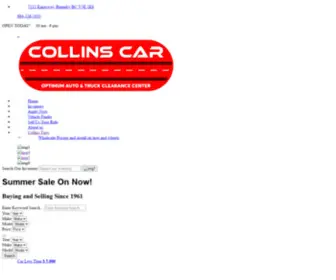 Collinscarsales.com(Collins Car Sales LTD) Screenshot