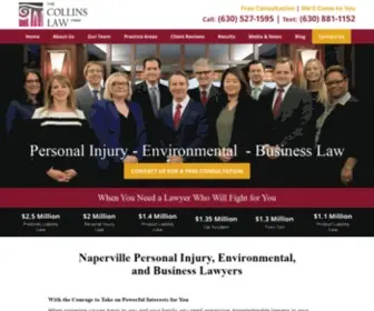 Collinslaw.com(Naperville Personal Injury Lawyer) Screenshot