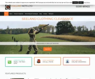 Collinsnets.co.uk(Netting for Game Rearing) Screenshot