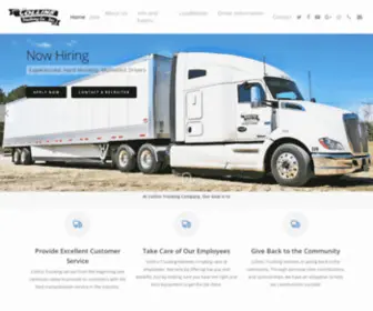 Collinstrucking.com(Collins Trucking) Screenshot