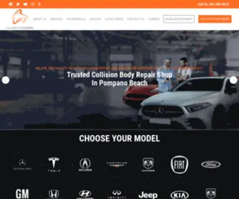 Collisioncarexpress.com(Collision Repair Body Shop in Pompano Beach FL) Screenshot