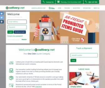 Collivery.co.za(Your one click courier company) Screenshot