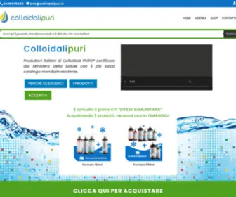 Colloidalipuri.it(Colloidali Puri) Screenshot