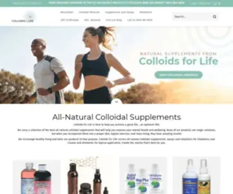 Colloidsforlife.com(All-Natural Colloidal Supplements) Screenshot