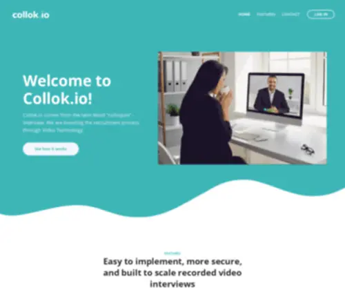 Collok.io(Video Technology for Recruitment) Screenshot