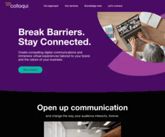 Colloqui-Interactive.com(Break Barriers) Screenshot