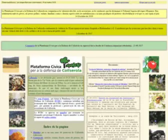 Collserola.org(Plataforma) Screenshot