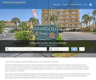 Collwoodvacations.com(Vacation Rental Condos in Madeira Beach) Screenshot