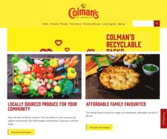 Colmans.co.uk(Colman's) Screenshot