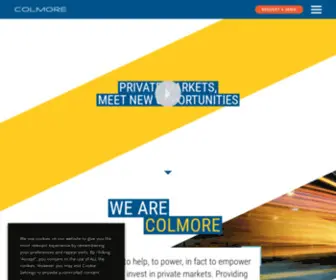 Colmore.com(Private Asset Limited Partner Technology & Services) Screenshot