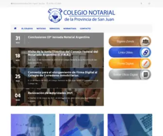 Colnotarialsanjuan.org.ar(Colegio Notarial) Screenshot