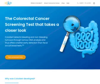 Coloalert.com(The easy colorectal cancer screening test for at) Screenshot