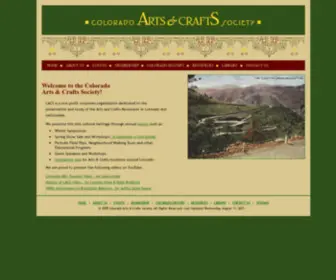 Coloarts-Crafts.org(Colorado Arts & Crafts Society) Screenshot