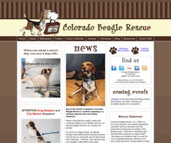 Colobeaglerescue.org(CO Beagle Rescue) Screenshot