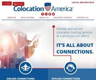 Colocationamerica.com(Dedicated Servers and Colocation Services) Screenshot