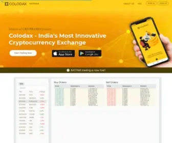 Colodax.com(Trade Bitcoin (BTC)) Screenshot