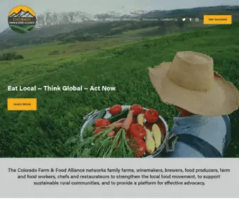 Colofarmfood.org(Colorado Farm & Food Alliance) Screenshot