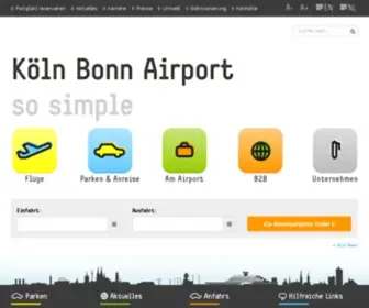 Cologne-Bonn-Airport.com(Cologne Bonn Airport) Screenshot
