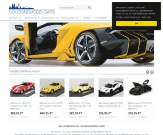 Colognemodelcars.com(Online Shop für Modellautos der Maßstäbe 1) Screenshot