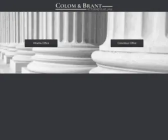 Colomandbrantlaw.com(A different kind of lawyer) Screenshot