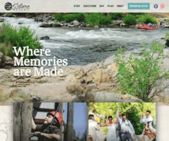 Colomaresort.com(Luxury Camping on the American River) Screenshot