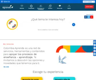 Colombiaaprende.edu.co(Colombia Aprende) Screenshot