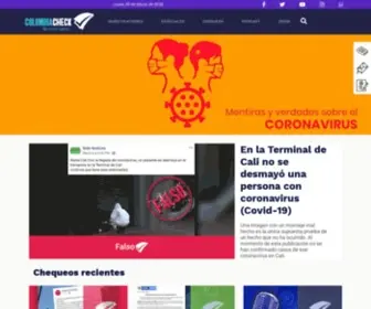 Colombiacheck.com(Inicio) Screenshot