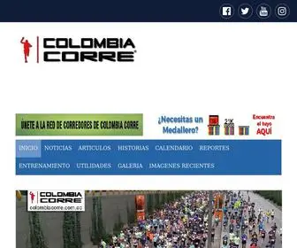 Colombiacorre.com.co(Colombia Corre) Screenshot