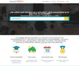 Colombiaestudia.com(Las Mejores Universidades de Colombia) Screenshot