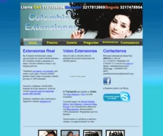 Colombiaextensiones.com(Colombia Extensiones) Screenshot