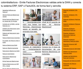 Colombiafactura.com(Emite Facturas Electronicas validas ante la DIAN y conecta tu sistema ERP) Screenshot