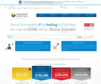 Colombiahosting.com.co(Hosting y Dominios en Colombia) Screenshot