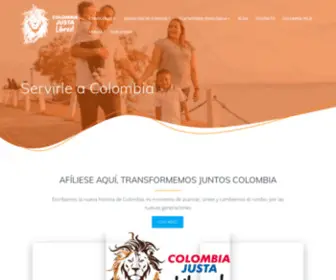 Colombiajustalibres.org(Colombia Justa Libres) Screenshot