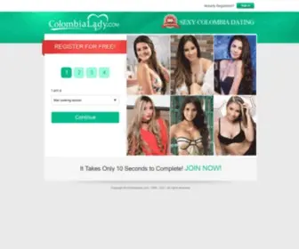 Colombialady.com(Latin women) Screenshot
