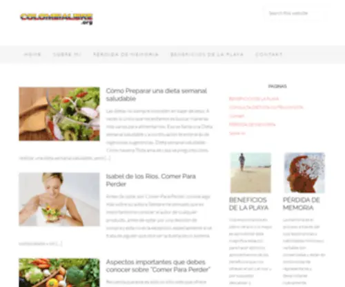 Colombialibre.org(El perfil de salud de Colombia de la OMS) Screenshot