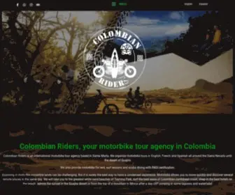 Colombianriders.com(Motorbike Tour Colombia) Screenshot