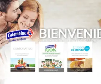 Colombina.com(El Sabor Es Infinito) Screenshot