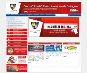 Colombocartagena.com(CENTRO COLOMBO AMERICANO DE CARTAGENA) Screenshot