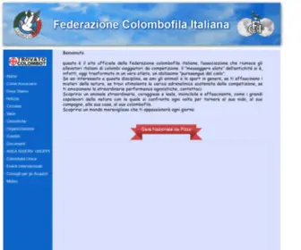 Colomboviaggiatore.it(Federazione Colombofila Italiana) Screenshot