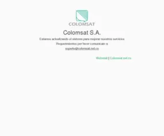 Colomsat.net.co(BIENVENIDOS A COLOMSAT S.A) Screenshot